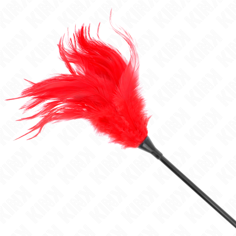 KINK - WIELOKROTNE CZERWONE PIÓRKA DO ŁASKOTANIA 45 CM