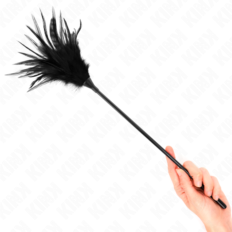 KINK - LICZNE CZARNE PIÓRKA DO ŁASKOTANIA 45 CM