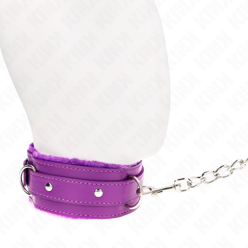 KINK - OBROŻA ZE SMYCZĄ 65 CM Z OGRANICZENIAMI FIOLETOWA 36-42 CM X 5.5 CM