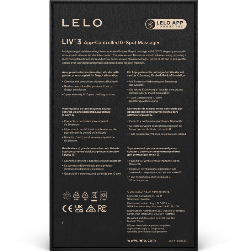 LELO - LIV™ 3 STYMULATOR PUNKTU G RÓŻOWY