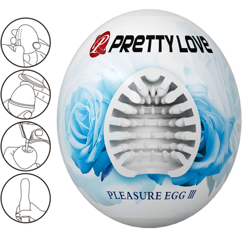 PRETTY LOVE – MĘSKI MASTURBATOR JAJKO BIAŁE