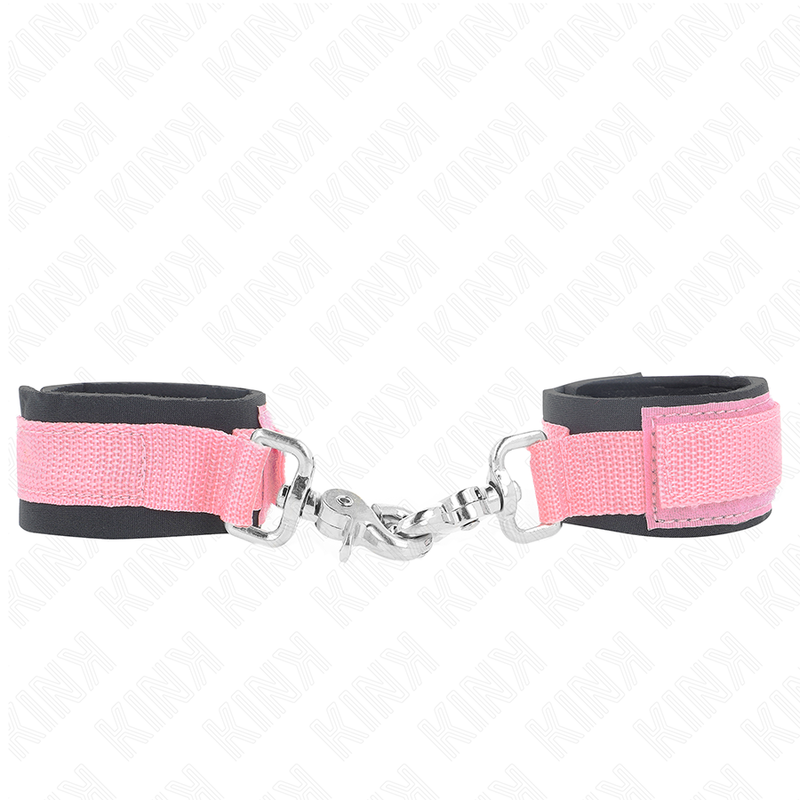KINK - REGULOWANE KAJDANKI NA NADGARSTKI Z NEOPRENU RÓŻOWE REGULOWANE 22-34 CM