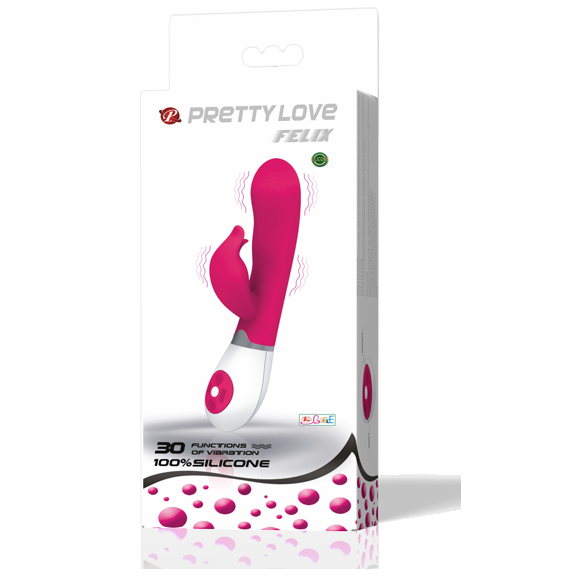 PRETTY LOVE - WIBRATOR KOKIETERIA Z STYMULATOREM FELIX