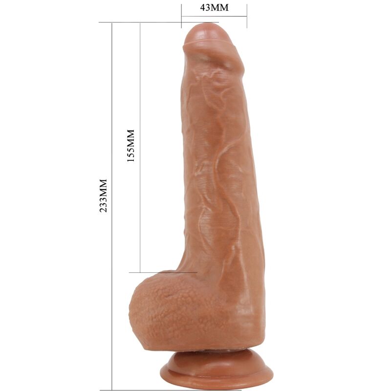 PRETTY LOVE - DRACO REALISTYCZNE DILDO 23 CM MODEL 2 CIELISTY