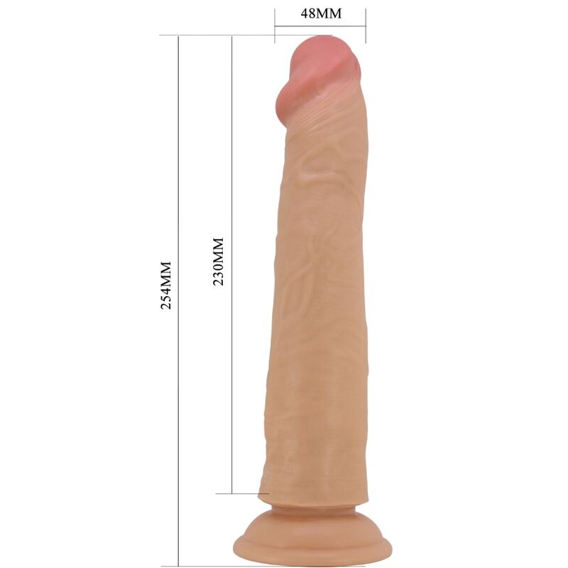 PRETTY LOVE - REALISTYCZNE DILDO SHARIFE 25 CM CIELISTE