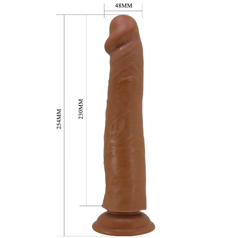 PRETTY LOVE - REALISTYCZNE DILDO SHARIFE 25 CM BRĄZOWE