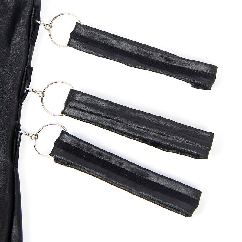 SUBBLIME - 954413 SKÓRZANE BODY BONDAGE CZARNE L/XL
