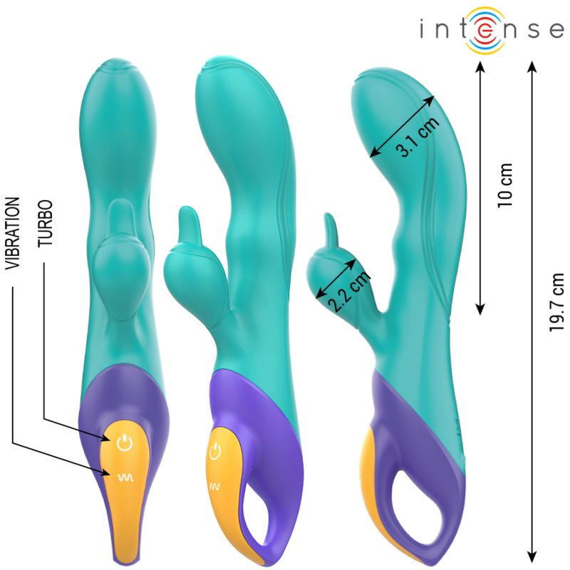 INTENSYWNY - WIBRATOR FRED RABBIT NIEBIESKI