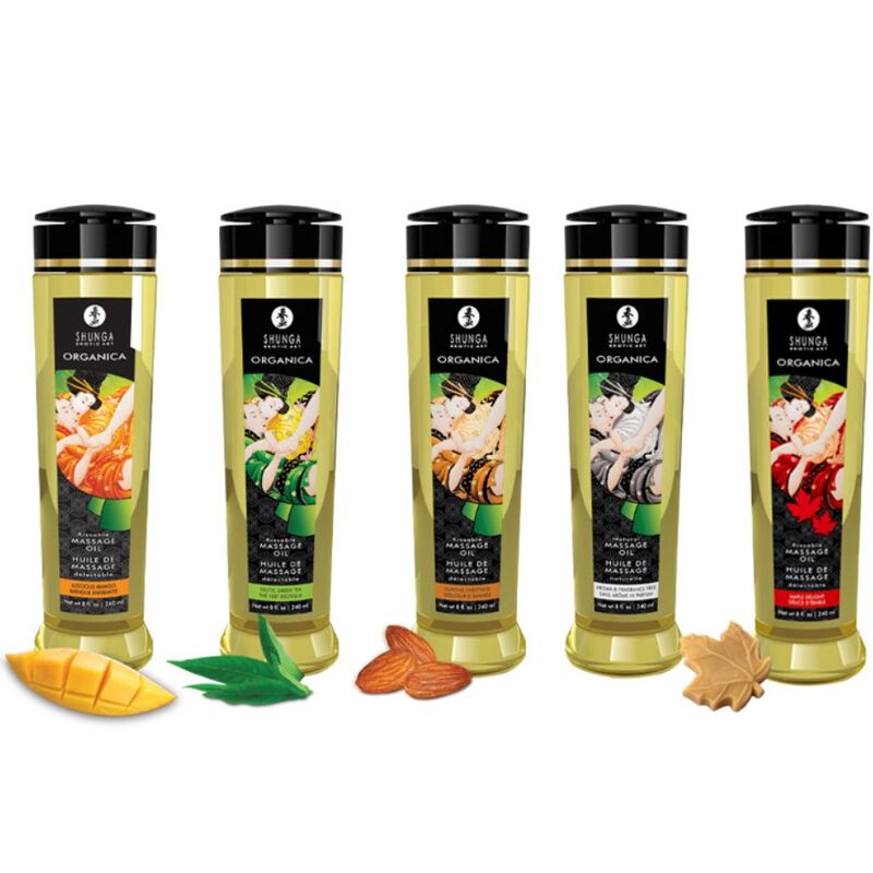 SHUNGA - ORGANICZNY OLEJEK DO MASAŻU MANGO 240 ML