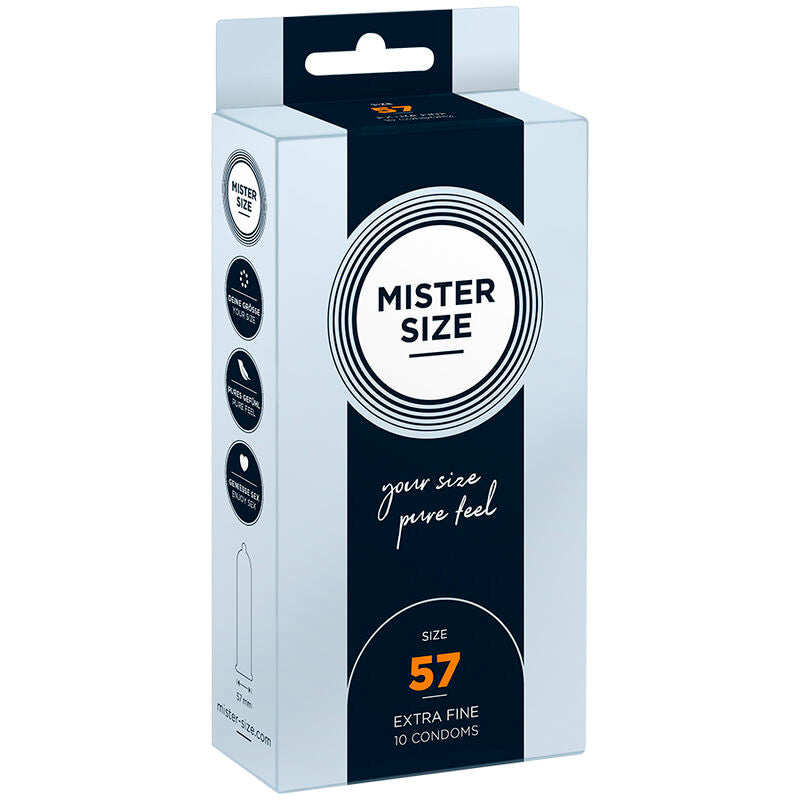 MISTER SIZE - PREZERWATYWY ROZMIAR L 57 MM (10 SZTUK)