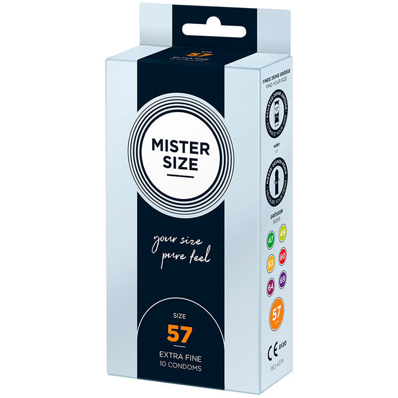 MISTER SIZE - PREZERWATYWY ROZMIAR L 57 MM (10 SZTUK)