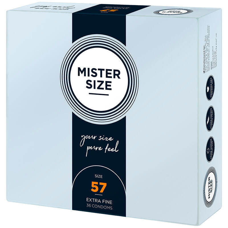 MISTER SIZE - PREZERWATYWY ROZMIAR L 57 MM (36 SZTUK)