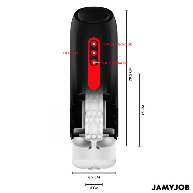 JAMYJOB - PHANTOM AUTOMATYCZNY MASTURBATOR WAGINALNY 5 TRYBÓW SSANIA I PCHANIA