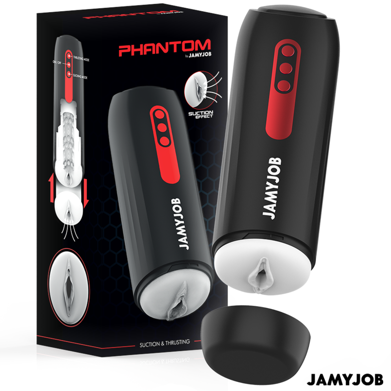 JAMYJOB - PHANTOM AUTOMATYCZNY MASTURBATOR WAGINALNY 5 TRYBÓW SSANIA I PCHANIA