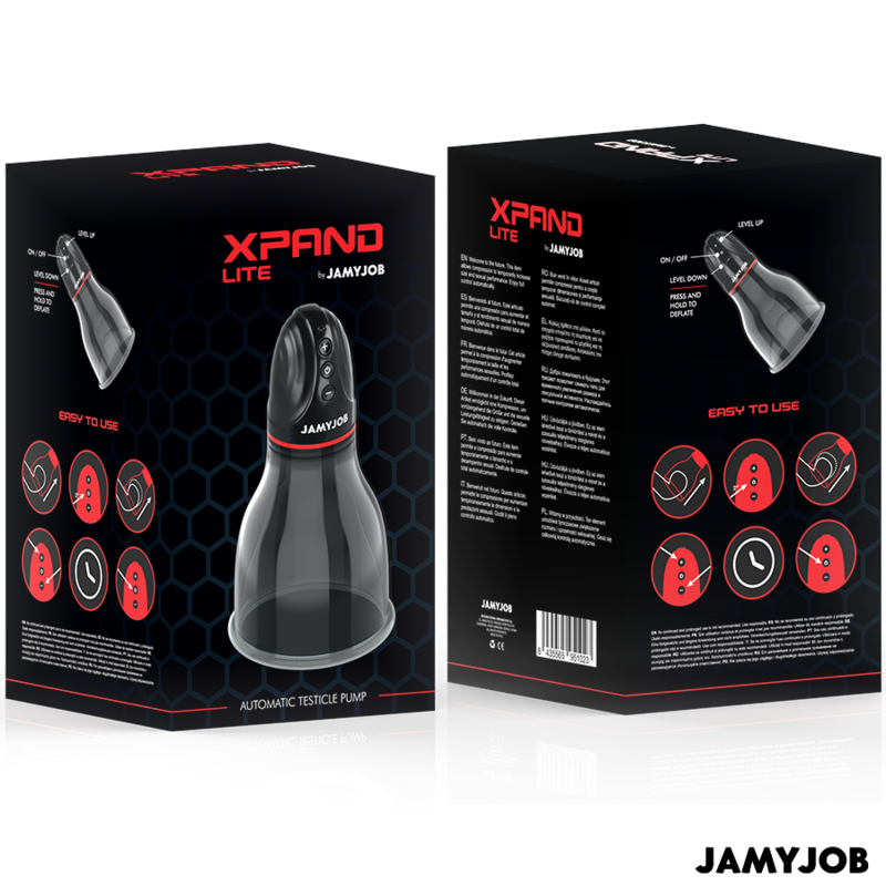 JAMYJOB - XPAND LITE AUTOMATYCZNA POMPKA DO JĄDER 3 POZIOMY SSANIA SZARA
