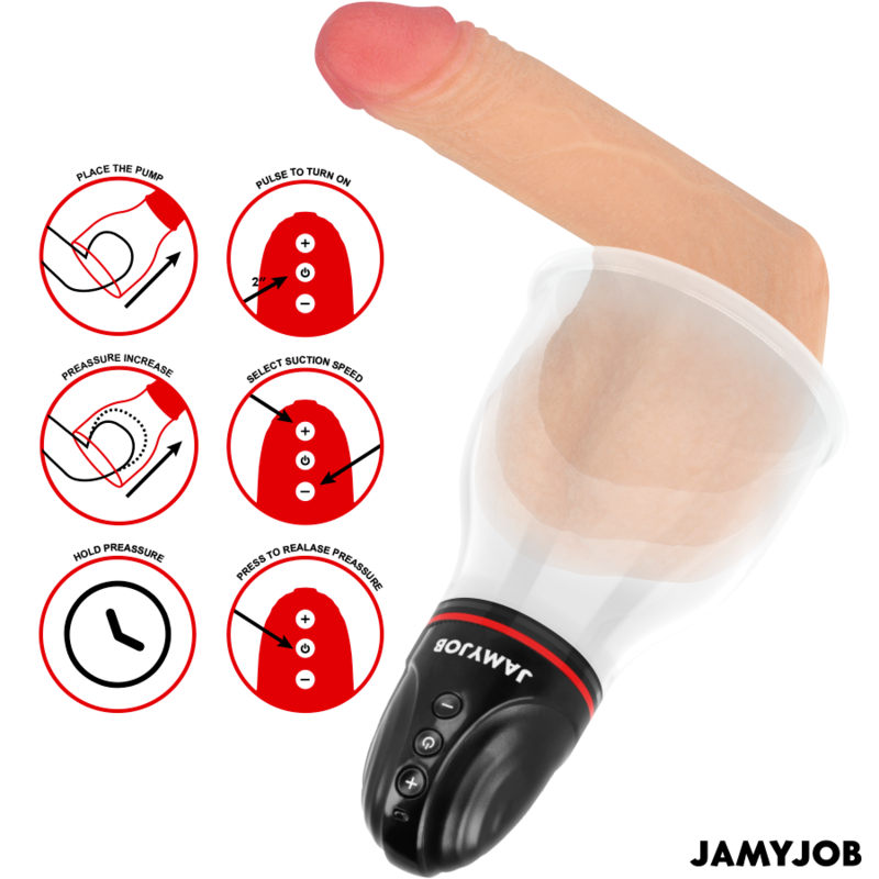 JAMYJOB - XPAND LITE AUTOMATYCZNA POMPKA DO JĄDER 3 POZIOMY SSANIA SZARA