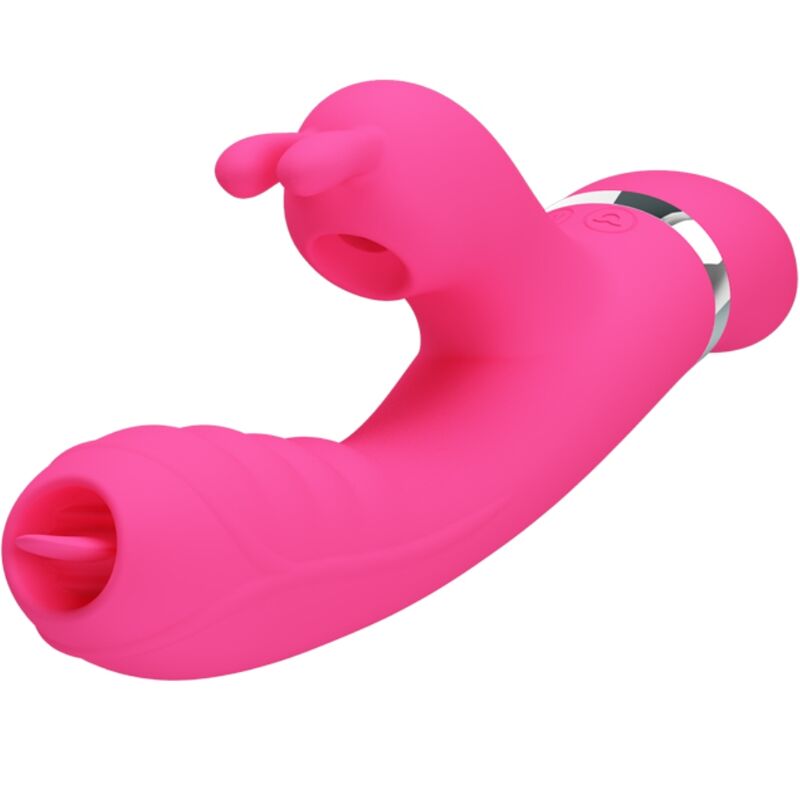 PRETTY LOVE - WIELOFUNKCYJNY WIBRATOR KRÓLICZEK PHOENIX RÓŻOWY