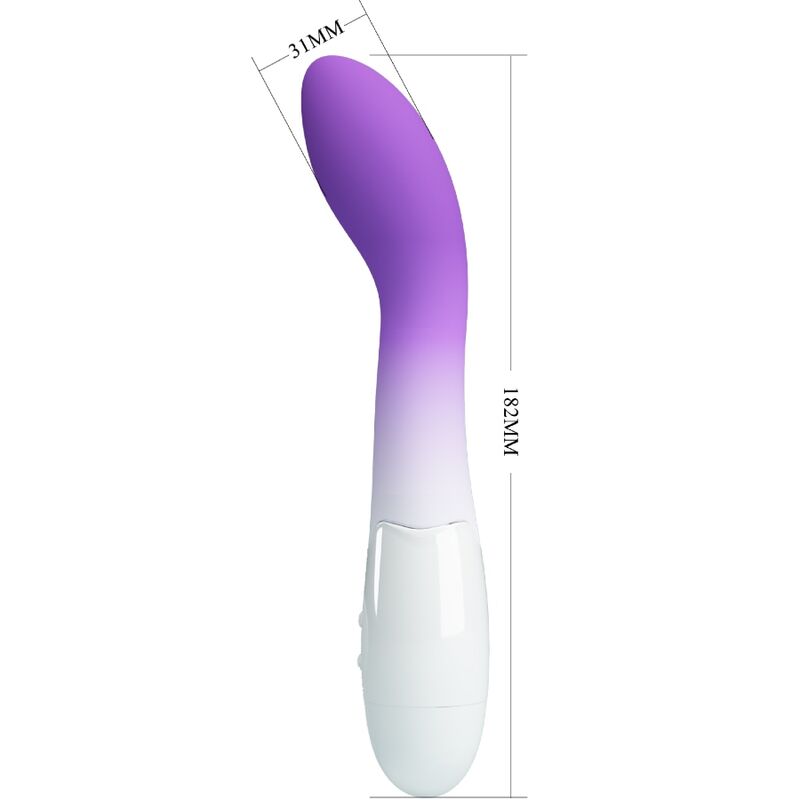 PRETTY LOVE - WIBRATOR BISHOP G-SPOT 30 WIBRACJI FIOLETOWY