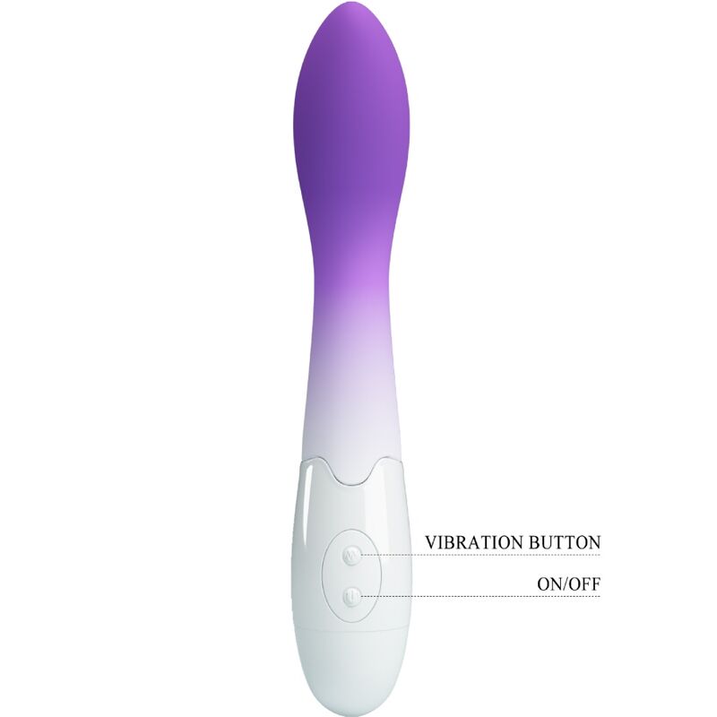 PRETTY LOVE - WIBRATOR BISHOP G-SPOT 30 WIBRACJI FIOLETOWY