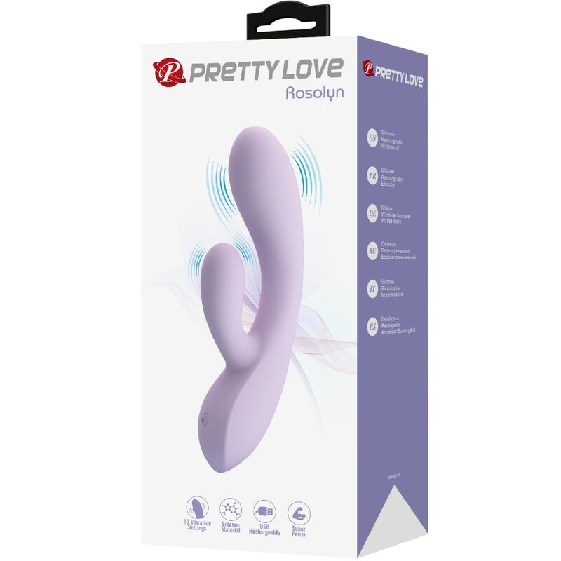 PRETTY LOVE - KRÓLIK WIBRATOR ROSOLYN 10 WIBRACJI FIOLETOWY