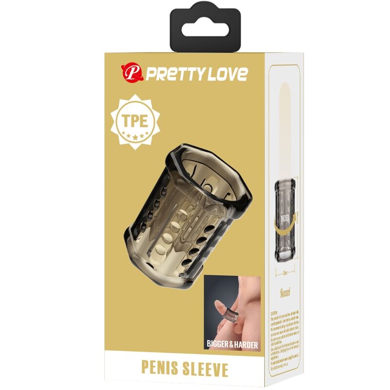 PRETTY LOVE - RONAEL NAKŁADKA NA PENISA SUPER ROZCIĄGLIWA PRZEZROCZYSTA