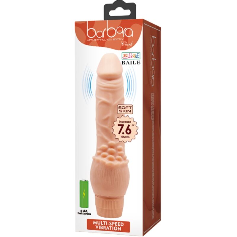 BAILE - REALISTYCZNY WIBRATOR BARBARA 19,5 CM CIELISTY