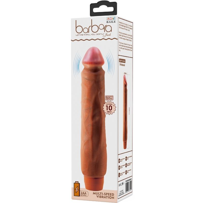 BAILE - REALISTYCZNY WIBRATOR JACK 26 CM MULATTO