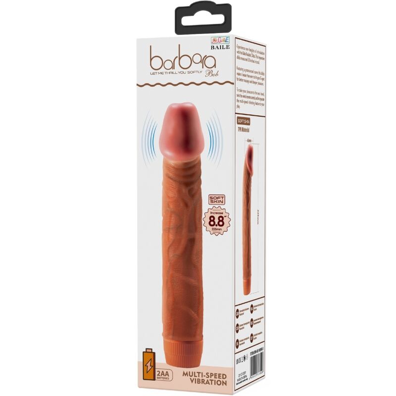 BAILE - REALISTYCZNY WIBRATOR BOB 22,5 CM MULATTO