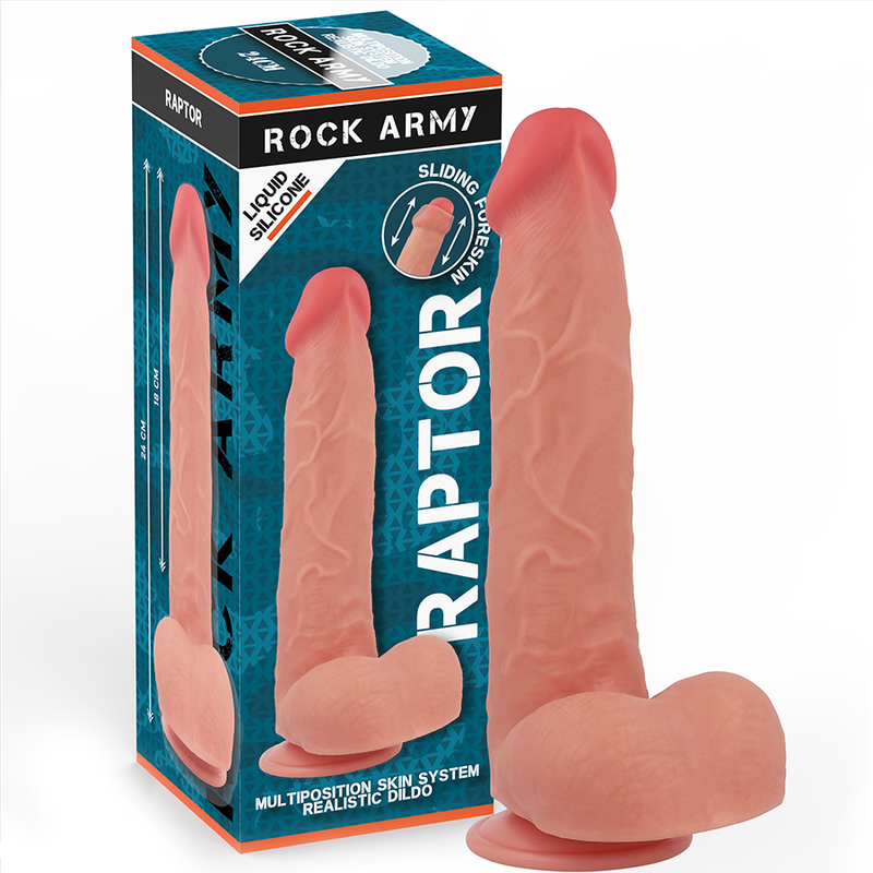 ROCKARMY - PŁYNNY SILIKON RAPTOR 24 CM -O- 4.4 CM