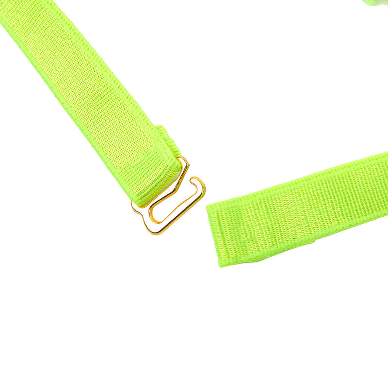 SUBBLIME - 955274 KOMPLET BIELIZNY Z NASZYJNIKIEM I OZDOBAMI NA NOGI FLUORESCENCYJNY ZIELONY S/M
