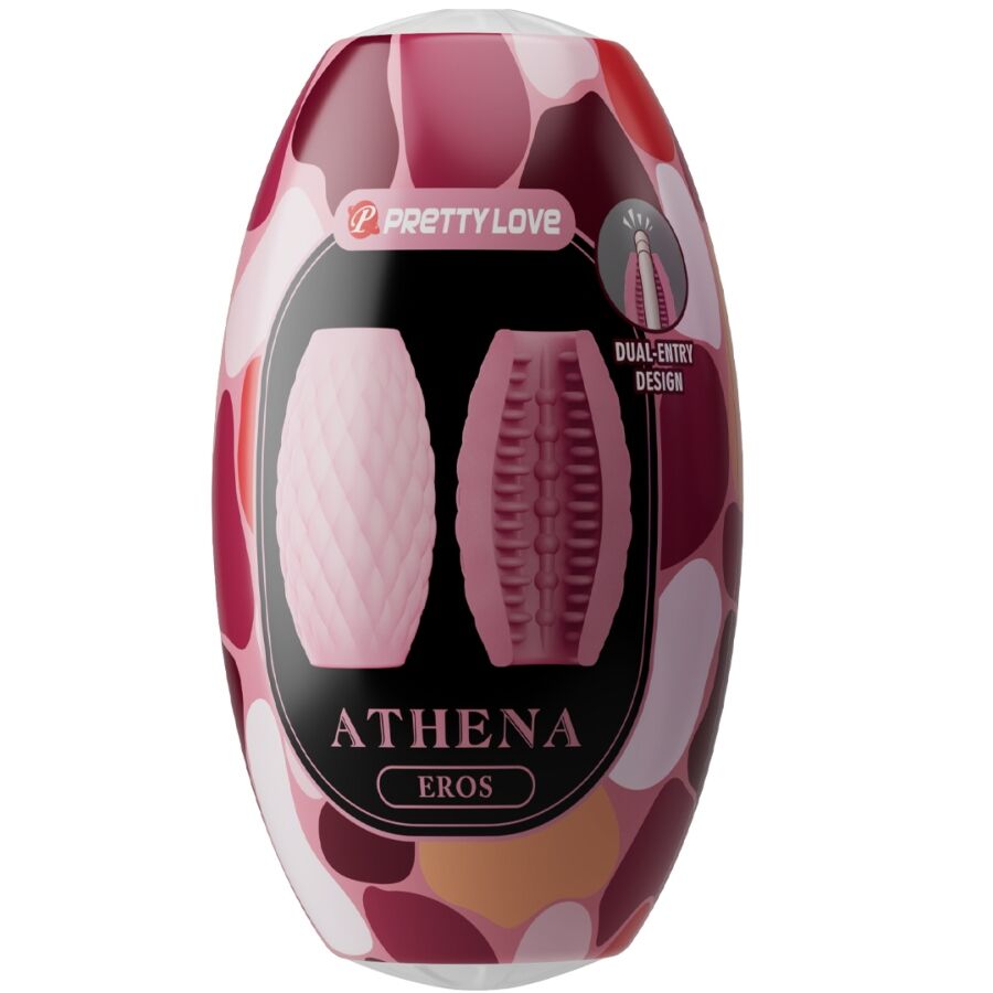 PRETTY LOVE - ATHENA EROS SILIKONOWY MASTURBATOR MĘSKI RÓŻOWY