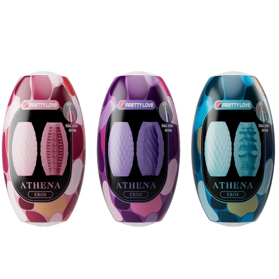 PRETTY LOVE - ATHENA EROS PACK 15 RÓŻNYCH MASTURBATORÓW DLA MĘŻCZYZN