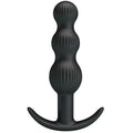 PRETTY LOVE - WIBRATOR ANALNY SIDNEY 10 WIBRACJI CZARNY