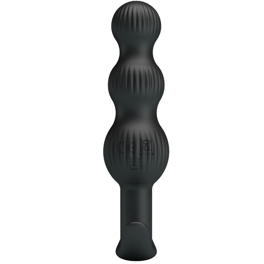 PRETTY LOVE - WIBRATOR ANALNY SIDNEY 10 WIBRACJI CZARNY