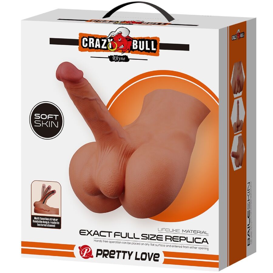 CRAZY BULL - RHYNE BACK REALISTYCZNY, NATURALNY MASTURBATOR