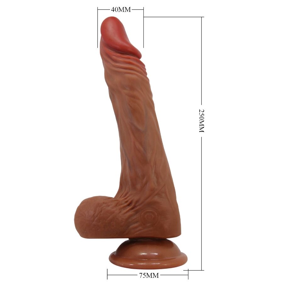 BAILE - REALISTYCZNE DILDO CALISTO 24 CM W KOLORZE CIELISTYM