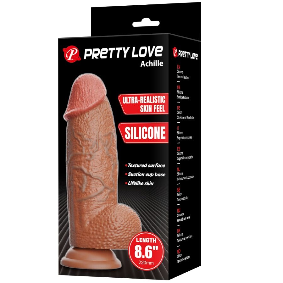 PRETTY LOVE - ACHILLE ULTRAREALISTYCZNE DILDO 22 CM