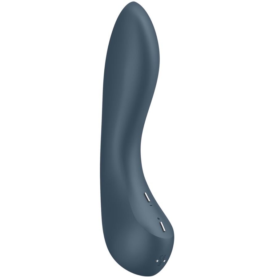 SATISFYER - WIBRATOR G-SPOT WAVE 4 Z 12 PROGRAMAMI WIBRACJI CIEMNOSZARY
