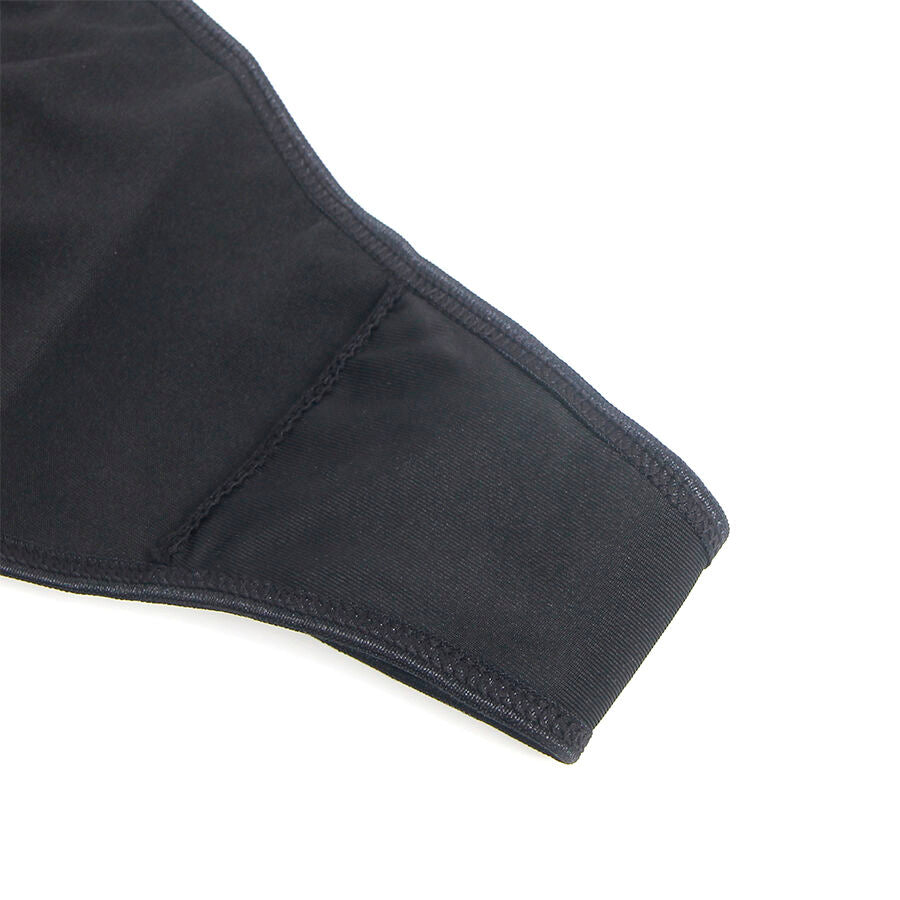 SUBBLIME - 957537 SKÓRZANA SUKIENKA Z KORONKĄ KWIATOWĄ CZARNA L/XL