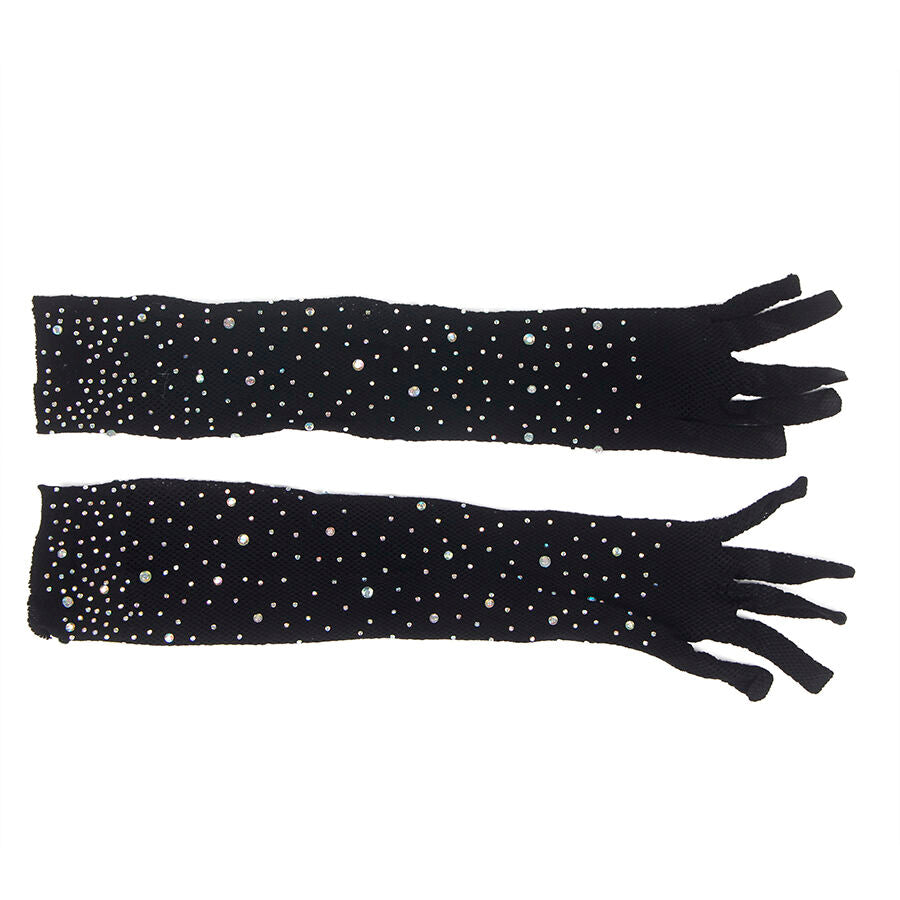 SUBBLIME - 957469SHINE PRZEZROCZYSTE RĘKAWICZKI CZARNE S/M