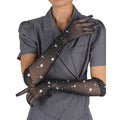 SUBBLIME - 957469SHINE PRZEZROCZYSTE RĘKAWICZKI CZARNE S/M