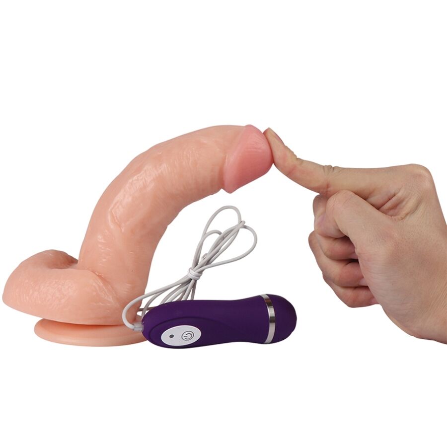 SHEQU - KASSADIN WIBRATOR DILDO ZE ZDALNYM STEROWANIEM 17,5 CM