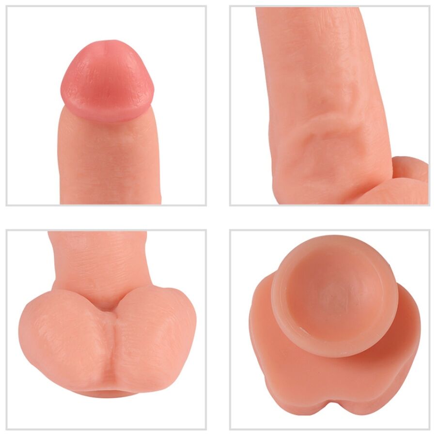 SHEQU - WIBRATOR DILDO CZERWONY ORZEŁ Z PILOTEM 17 CM