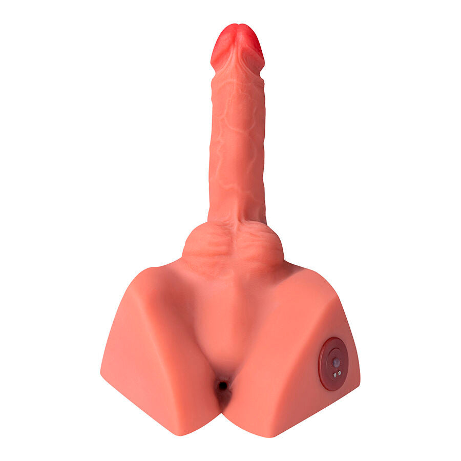 XISE – MICHAEL REALISTYCZNE DILDO I MASTURBATOR ANALNY Z FUNKCJĄ TŁOCZENIA 15 CM