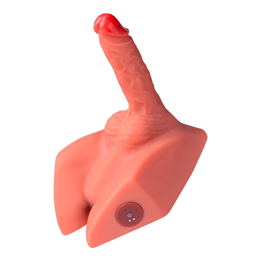 XISE – MICHAEL REALISTYCZNE DILDO I MASTURBATOR ANALNY Z FUNKCJĄ TŁOCZENIA 15 CM