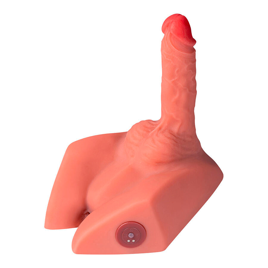 XISE – MICHAEL REALISTYCZNE DILDO I MASTURBATOR ANALNY Z FUNKCJĄ TŁOCZENIA 15 CM