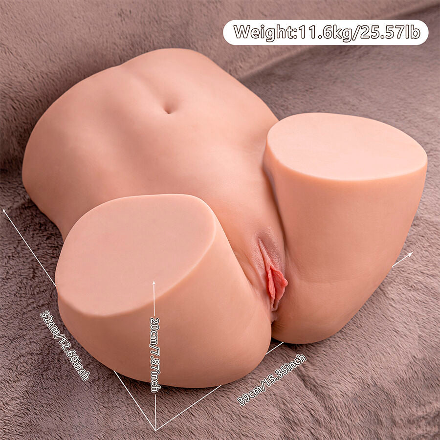 XISE - ETHEL THRUSTING REALISTIC VAGINA MASTURBATOR WITH MULTI-POSITION VIBRATION