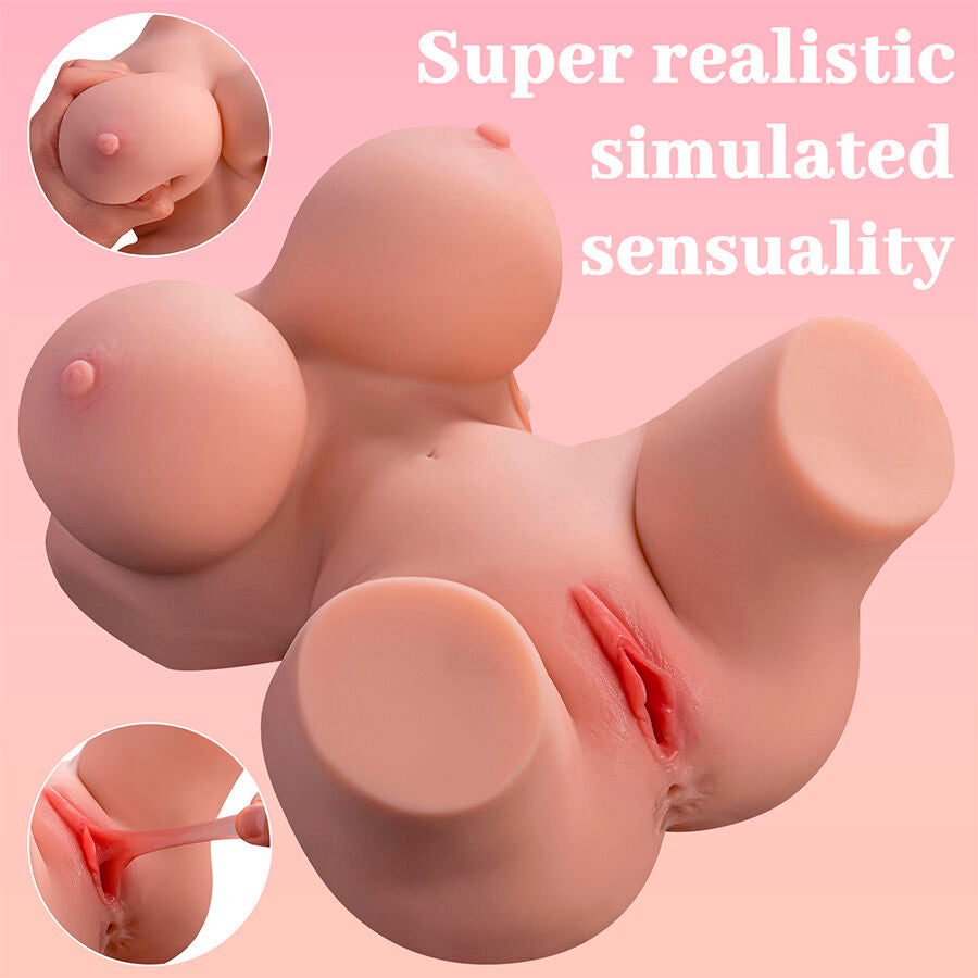 XISE - REALISTYCZNY ŻEŃSKI TUŁÓW Z WIBRACJĄ FRIEDA 36 CM