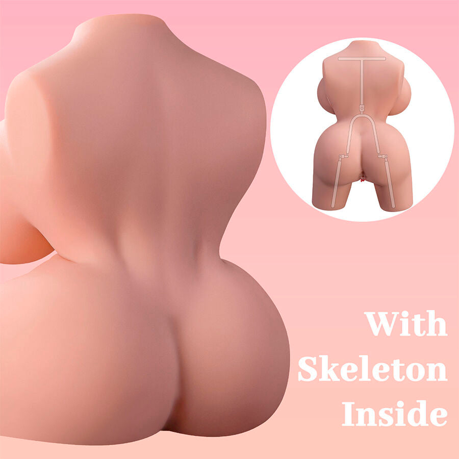 XISE - REALISTYCZNY ŻEŃSKI TUŁÓW Z WIBRACJĄ FRIEDA 36 CM