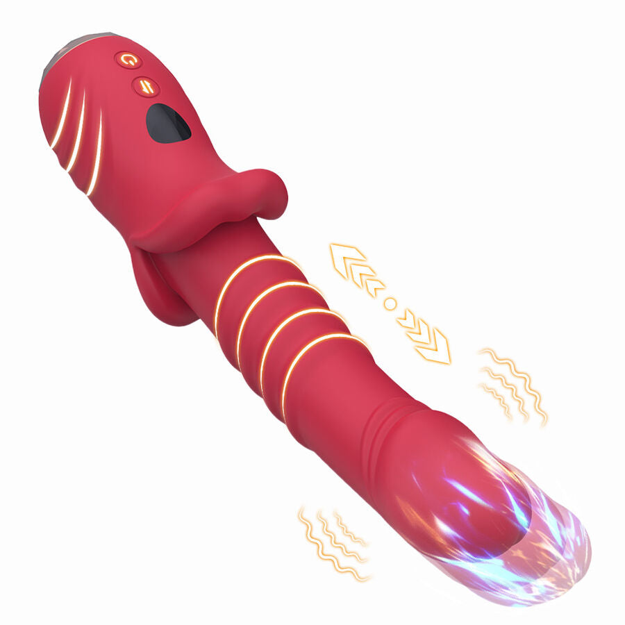 ARMONY – POINT A STYMULUJĄCY WIBRATOR DILDO CZERWONY